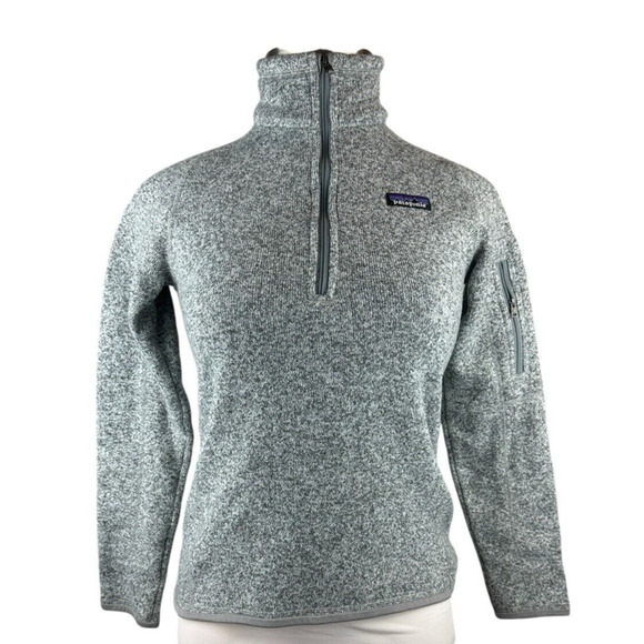 Patagonia Better Sweater 1/4 Zip Fleece Pullover Gray Women's Size Small - Picture 4 of 14